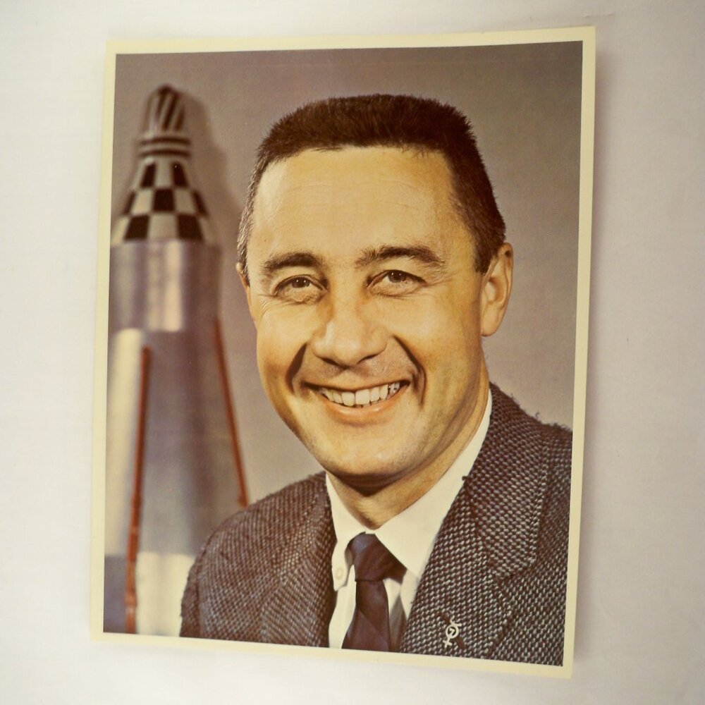 8x10 Genuine Photograph of Astronaut Virgle Guss Grissom 60s